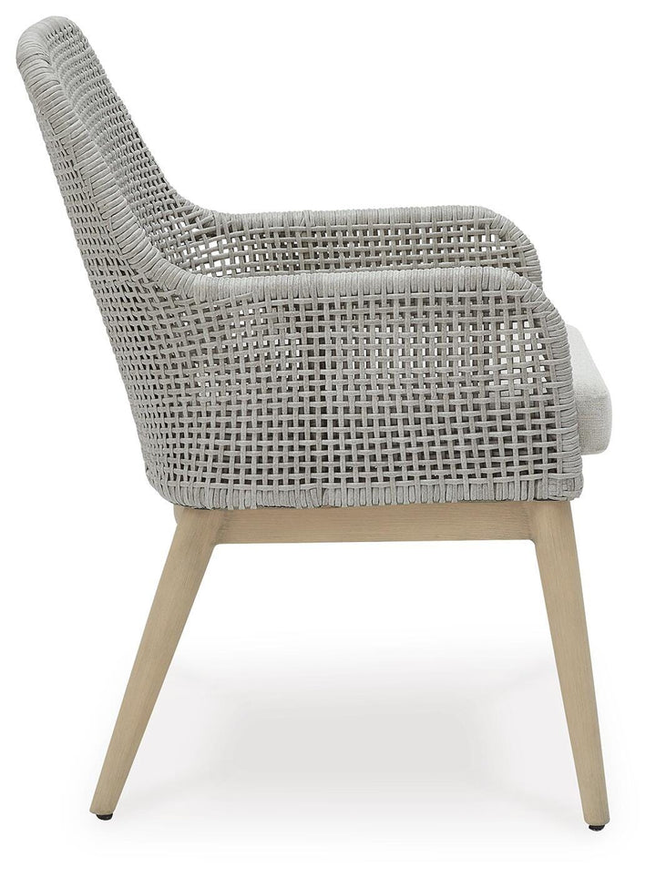 Seton Creek Outdoor Dining Arm Chair (Set of 2) - Dark Gray (5)