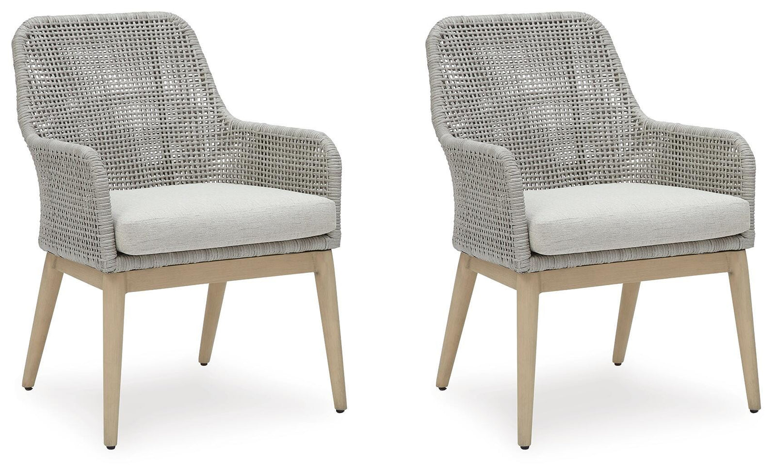Seton Creek Outdoor Dining Arm Chair (Set of 2) - Dark Gray (1)
