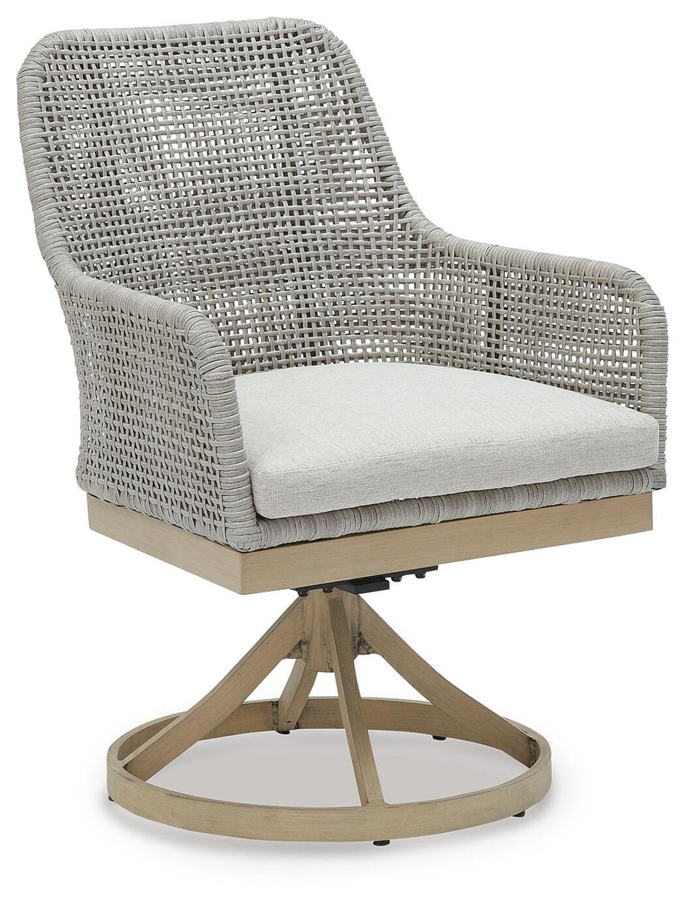 Seton Creek Outdoor Swivel Dining Chair (Set of 2) - Dark Gray (3)
