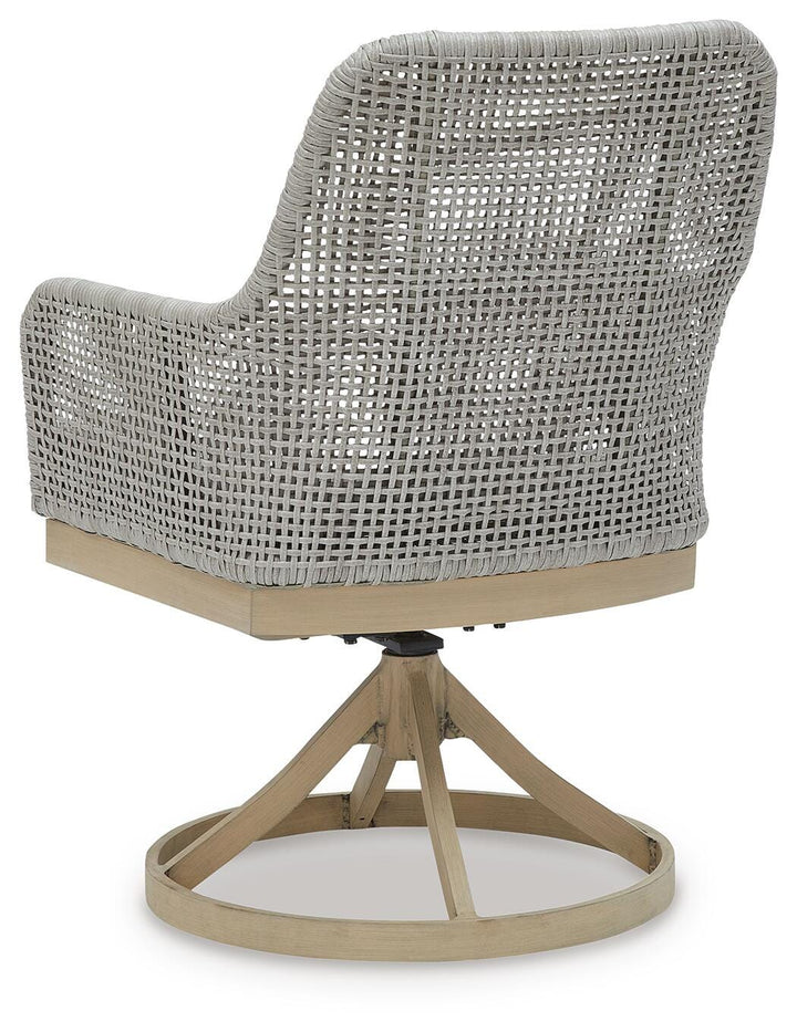 Seton Creek Outdoor Swivel Dining Chair (Set of 2) - Dark Gray (6)