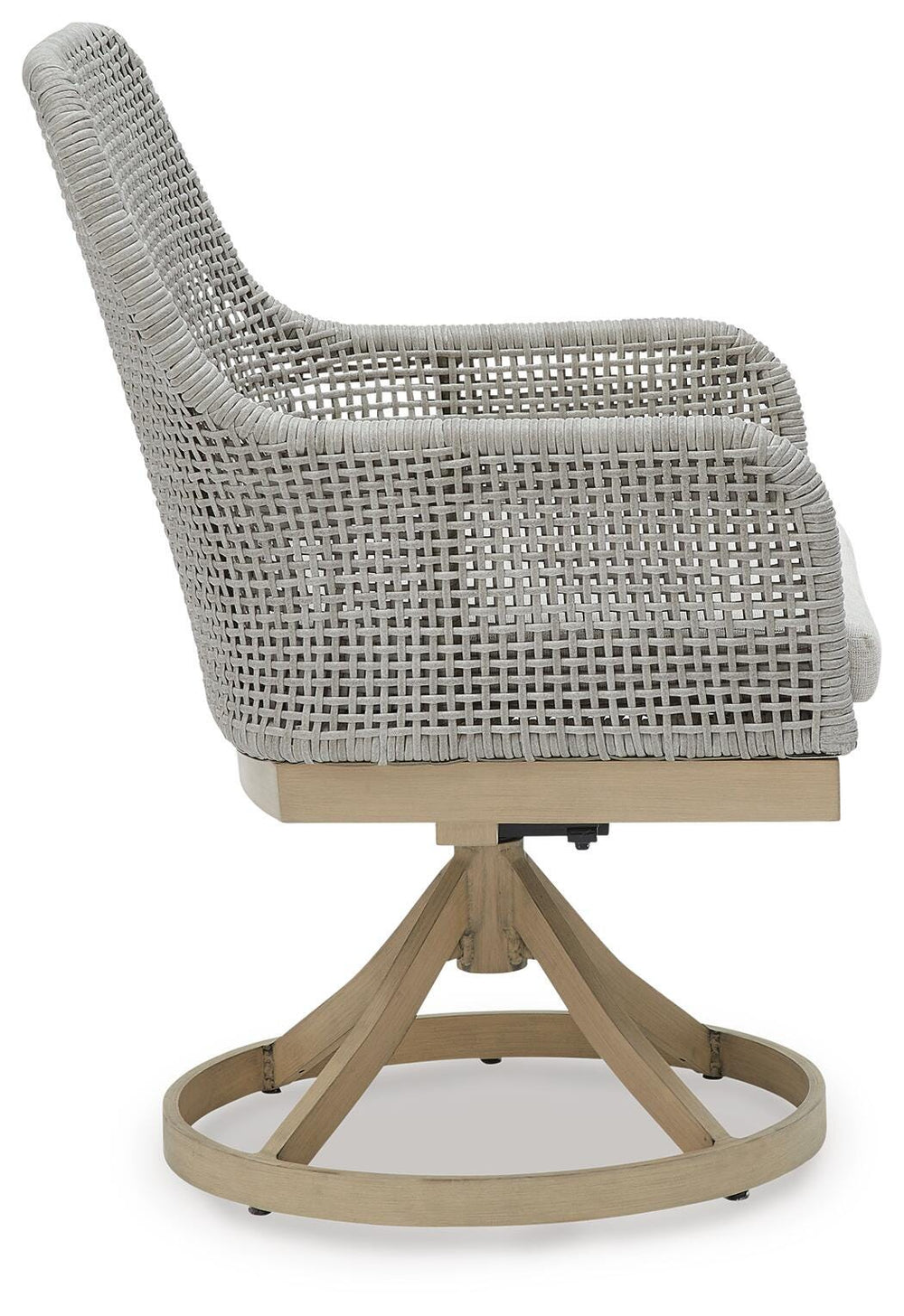 Seton Creek Outdoor Swivel Dining Chair (Set of 2) - Dark Gray (5)