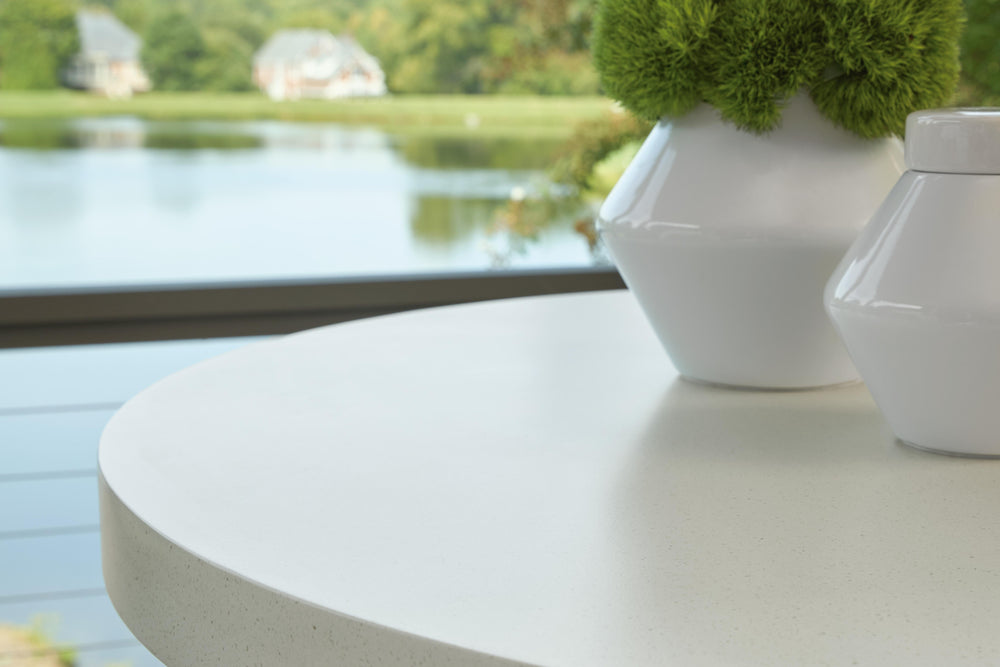 Seton Creek Outdoor Bar Table - Beige (5)