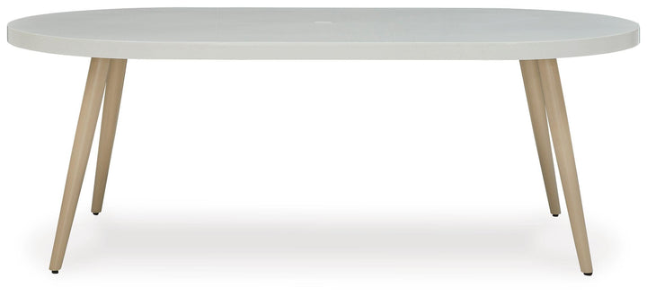 Seton Creek Outdoor Dining Table - White (3)