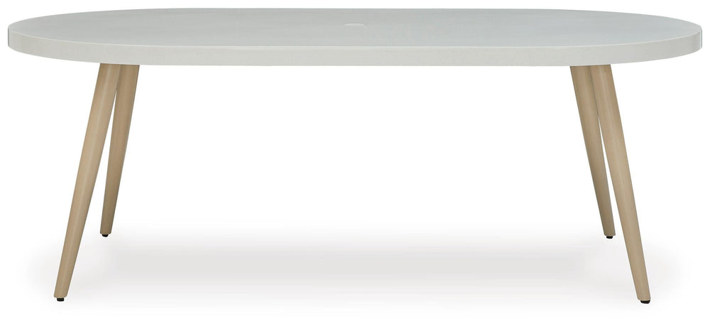 Seton Creek Outdoor Dining Table - White (3)