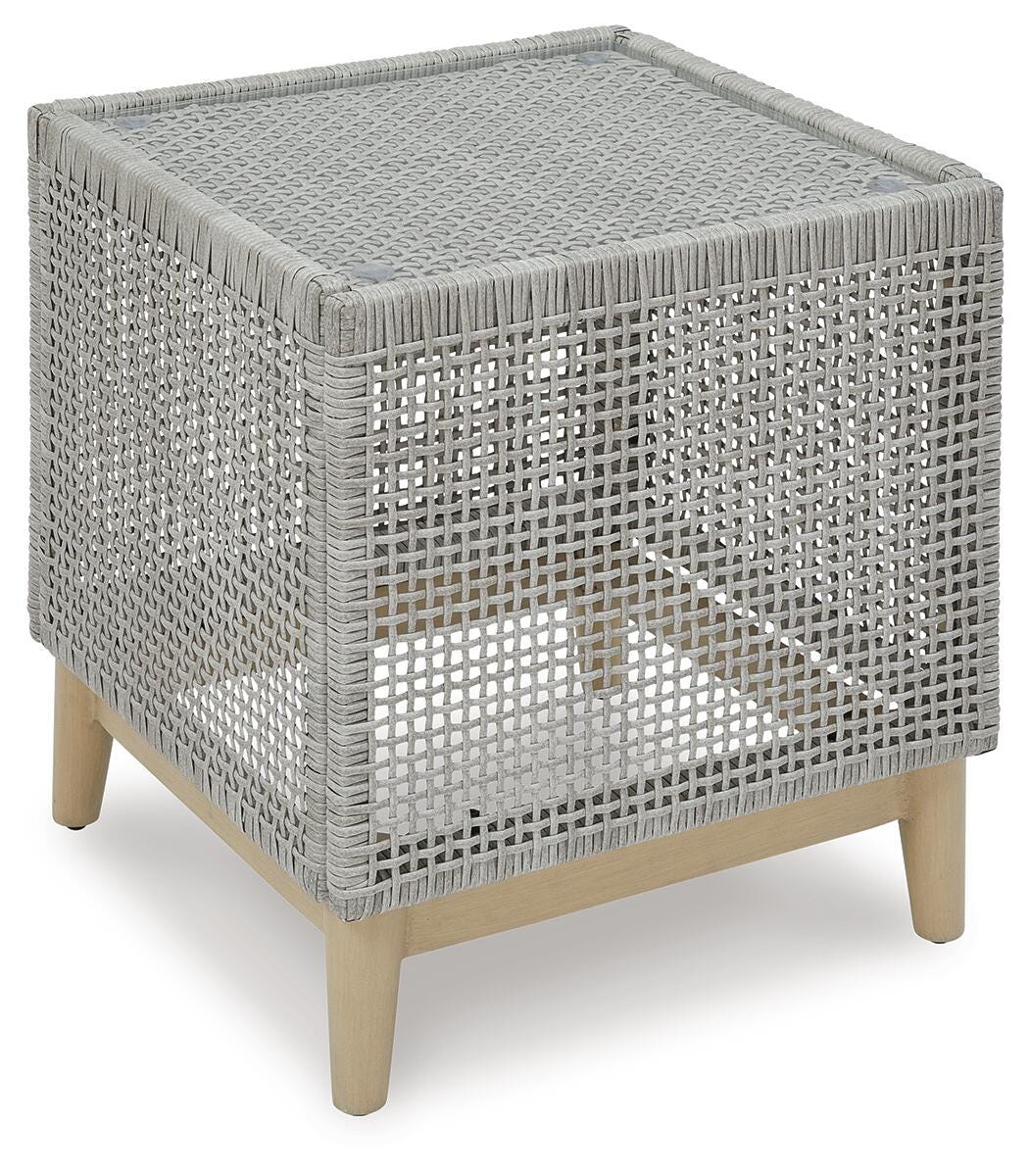 Seton Creek Outdoor End Table - Dark Gray (1)
