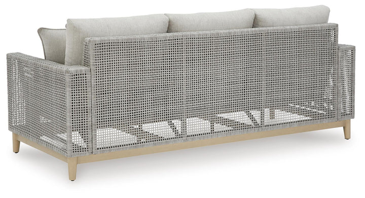 Seton Creek Outdoor Sofa with Cushion - Dark Gray (5)