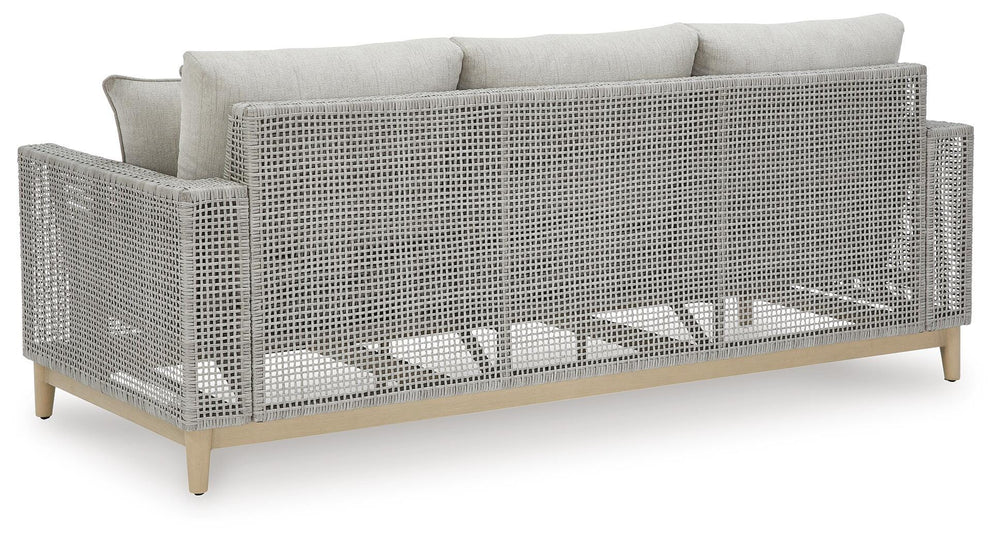 Seton Creek Outdoor Sofa with Cushion - Dark Gray (5)