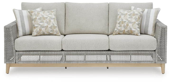 Seton Creek Outdoor Sofa with Cushion - Dark Gray (3)