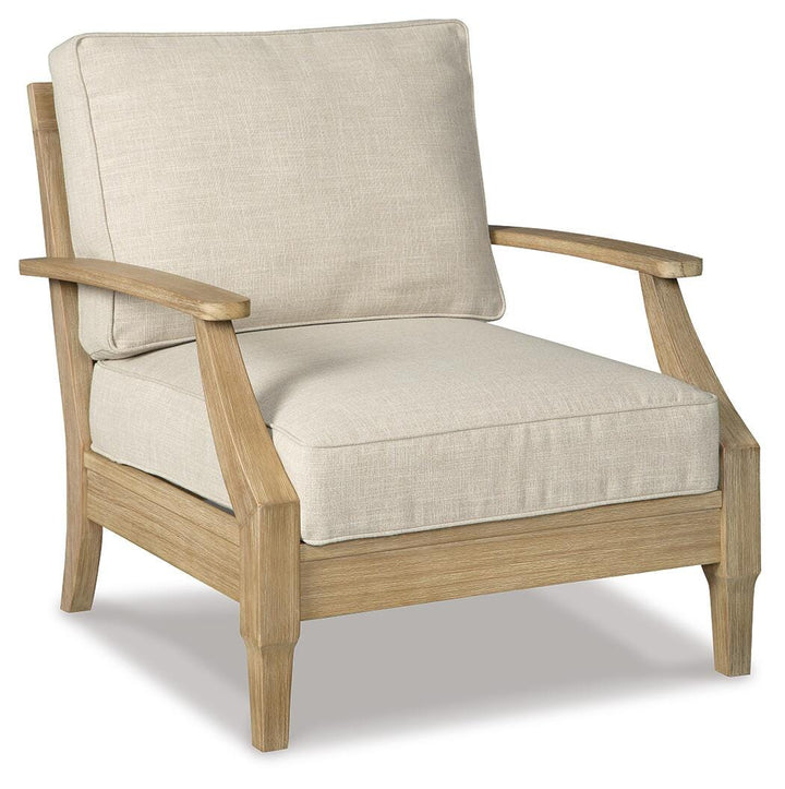 Clare View Outdoor Loveseat and 4 Lounge Chairs - Beige (2)