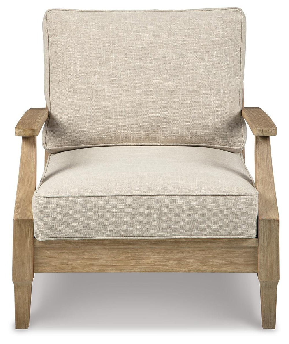 Clare View Outdoor Sofa, Loveseat and Lounge Chair - Beige (9)