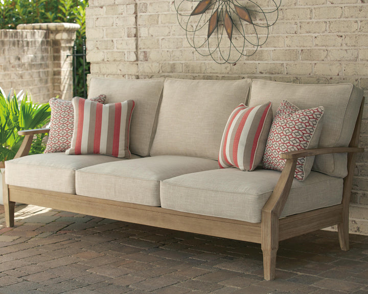 Clare View Outdoor Sofa, Loveseat and Lounge Chair - Beige (14)
