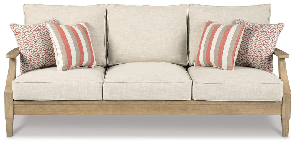 Clare View Outdoor Sofa, Loveseat and Lounge Chair - Beige (3)