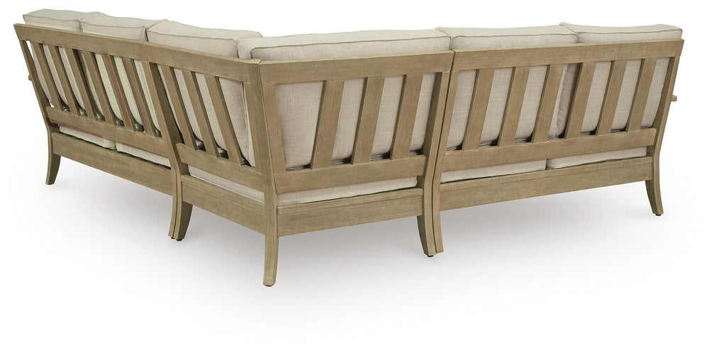 Clare View 3-Piece Outdoor Sectional - Beige (2)