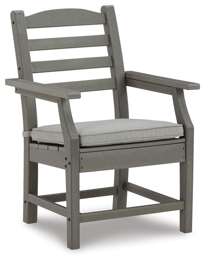 Visola Arm Chair with Cushion (Set of 2) - Gray (1)