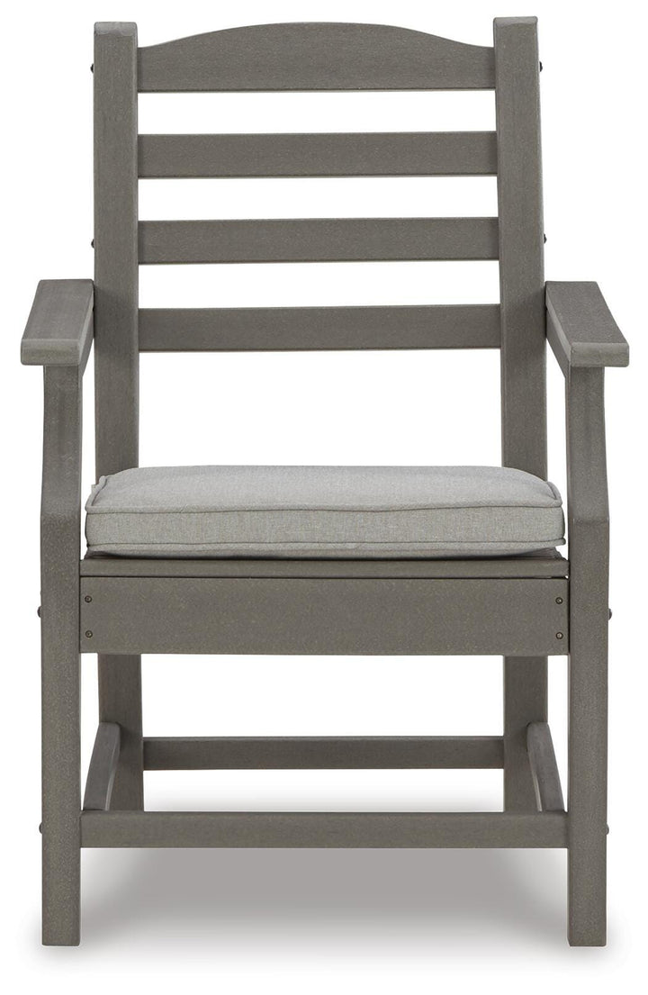 Visola Arm Chair with Cushion (Set of 2) - Gray (3)