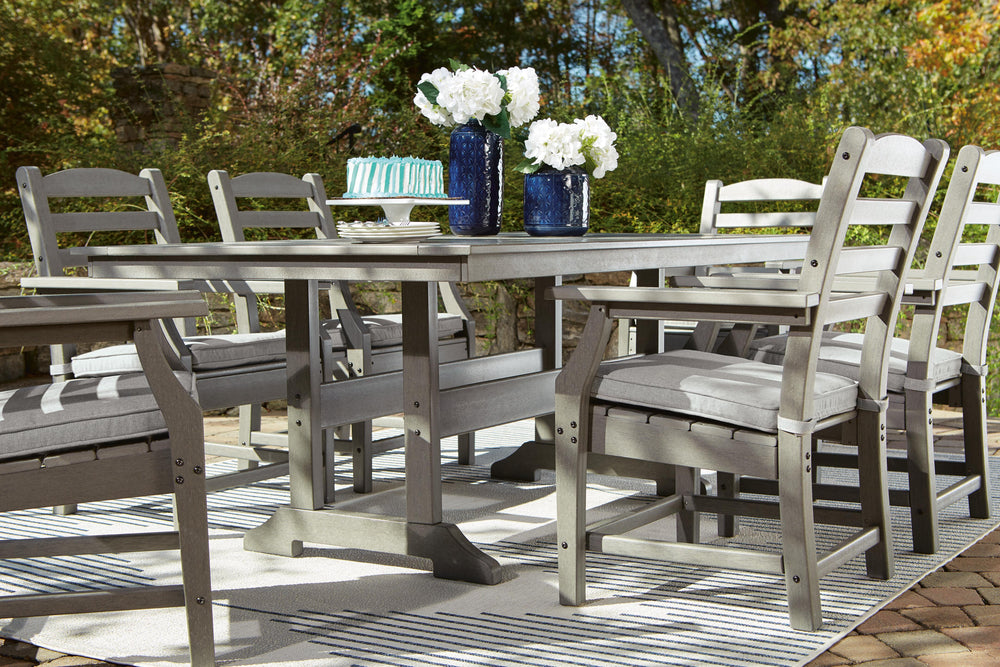 Visola Outdoor Dining Table - Gray (8)
