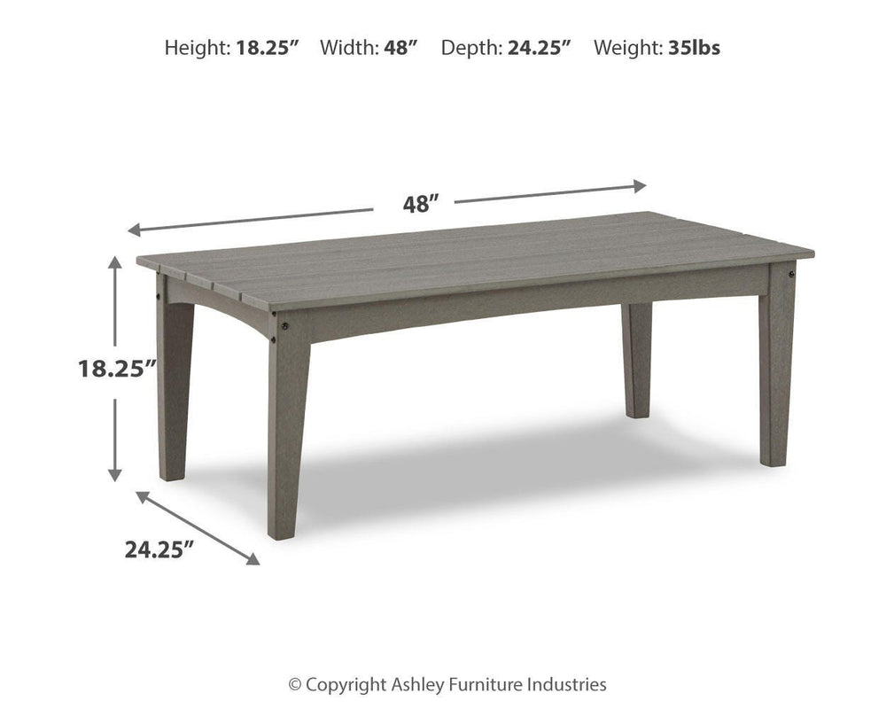 Visola Outdoor Coffee Table - Gray (6)