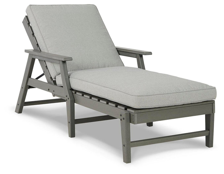Visola Chaise Lounge with Cushion - Gray (3)