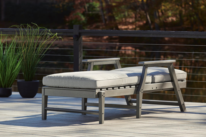 Visola Chaise Lounge with Cushion - Gray (9)