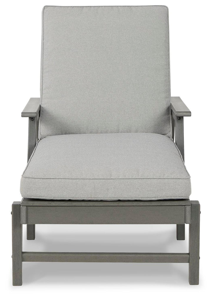 Visola Chaise Lounge with Cushion - Gray (5)