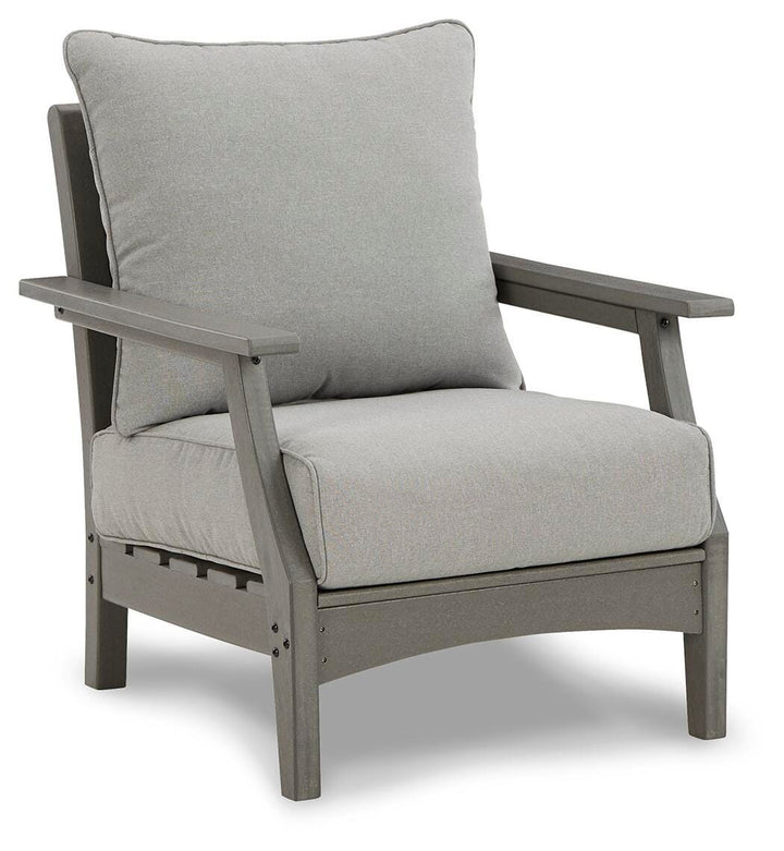 Visola Lounge Chair with Cushion (Set of 2) - Gray (4)
