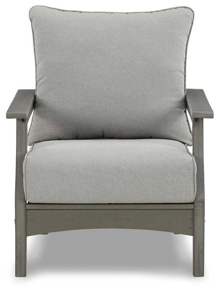 Visola Lounge Chair with Cushion (Set of 2) - Gray (3)