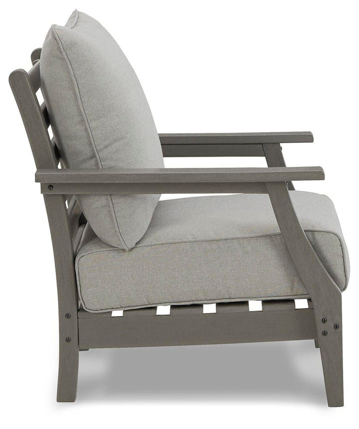 Visola Lounge Chair with Cushion (Set of 2) - Gray (5)