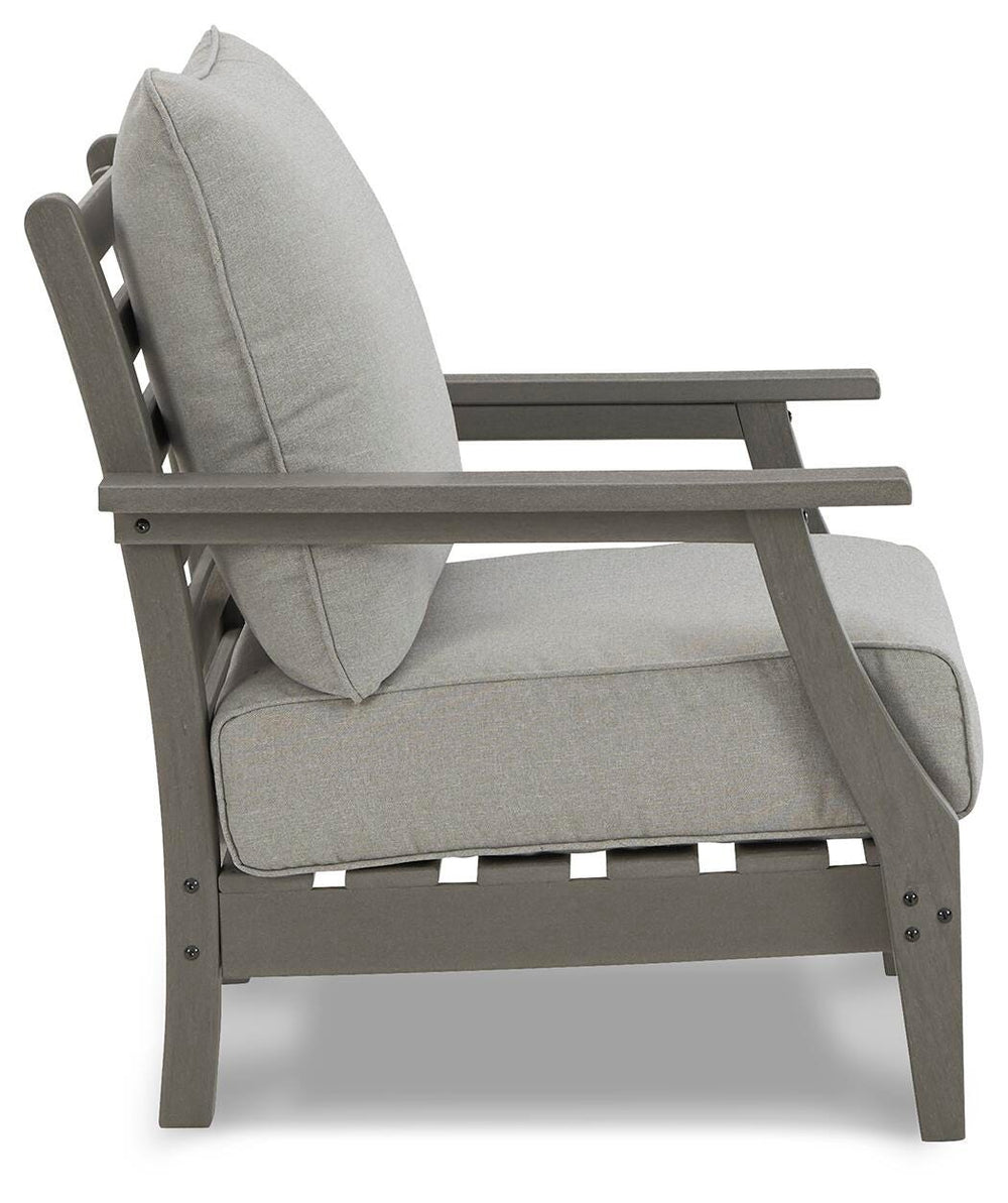 Visola Lounge Chair with Cushion (Set of 2) - Gray (5)