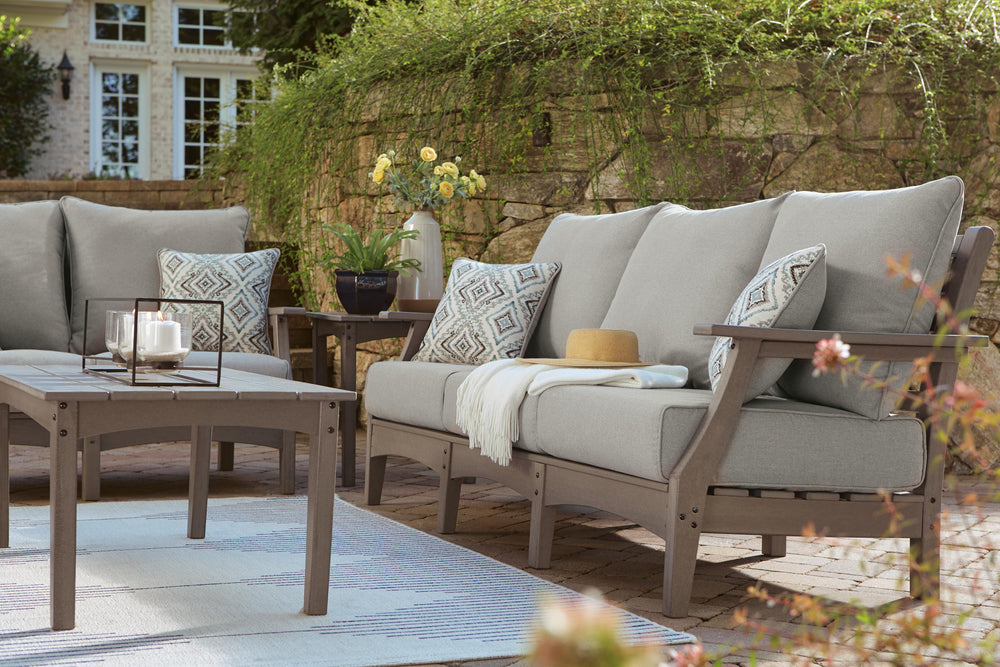 Visola Outdoor Sofa with Cushion - Gray (7)