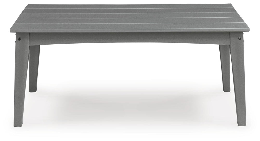 Cove Beach Outdoor Coffee Table - Gray (3)