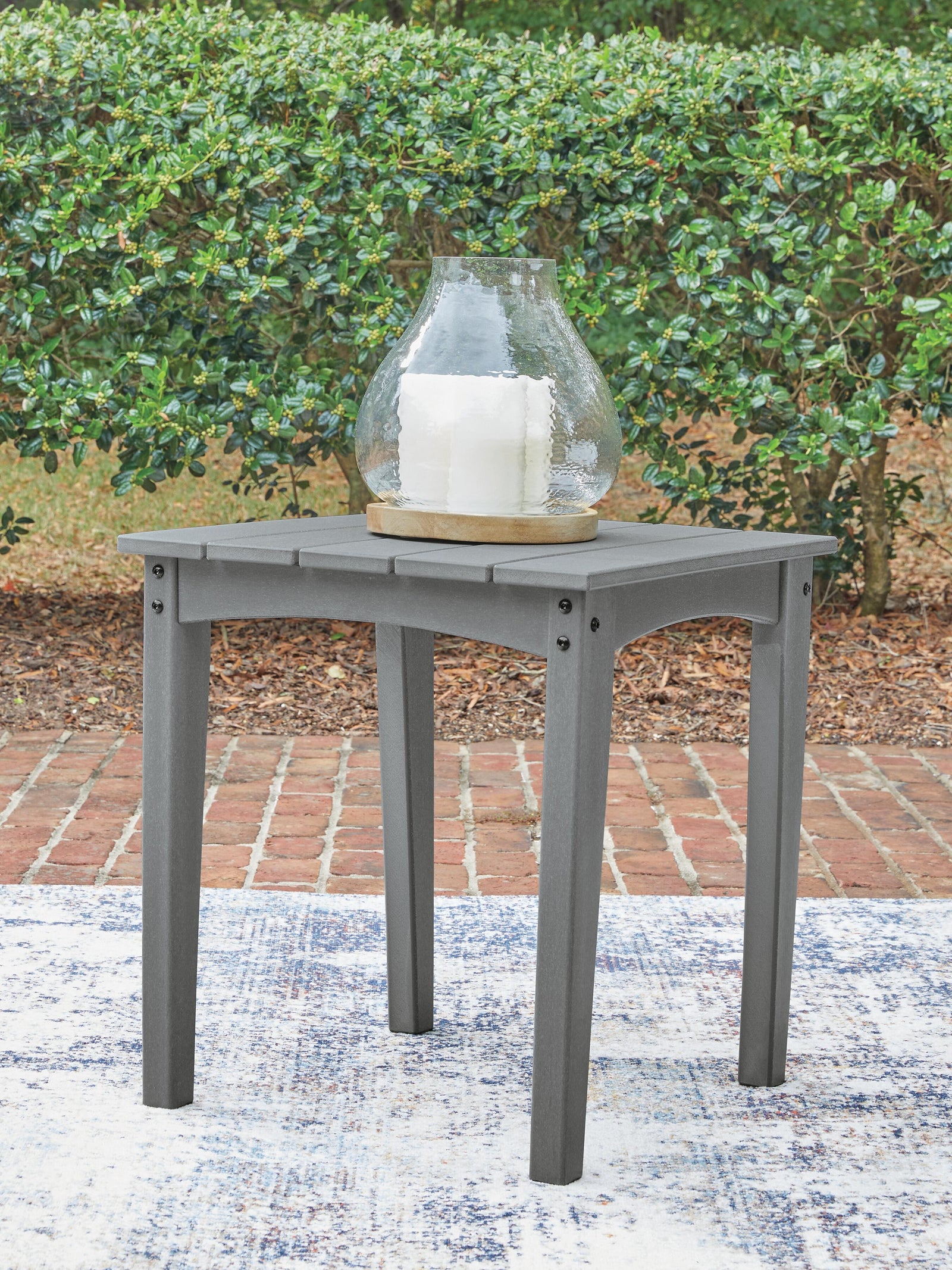 Cove Beach Outdoor End Table - Gray (2)