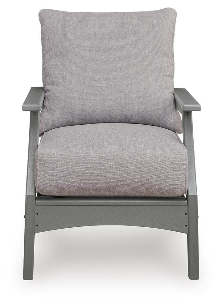Cove Beach Outdoor Lounge Chair with Cushion - Gray (4)