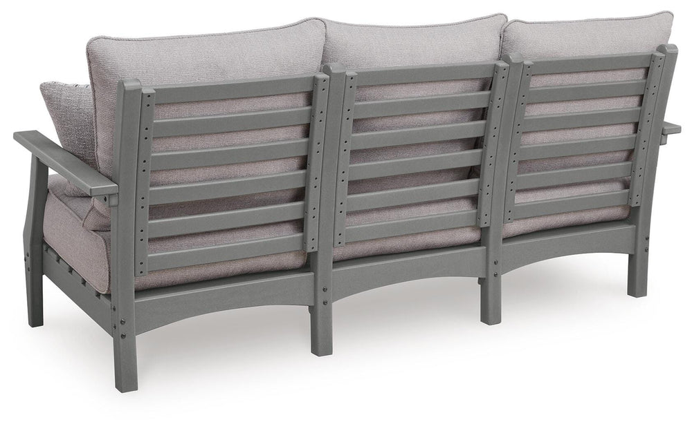 Cove Beach Outdoor Sofa with Cushion - Gray (4)