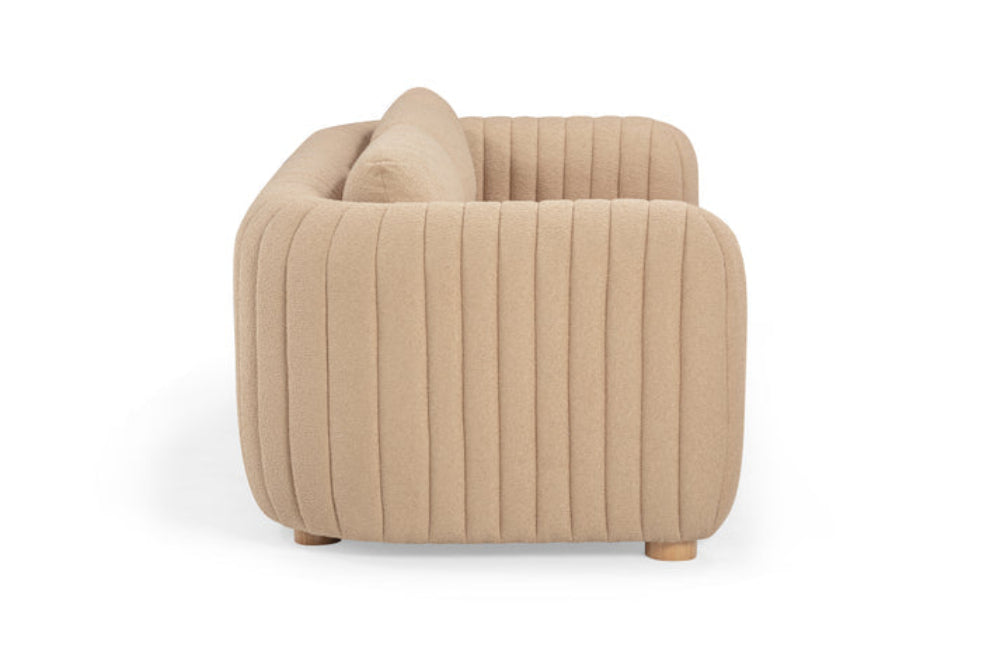 Porto 90" Honey Boucle Sofa