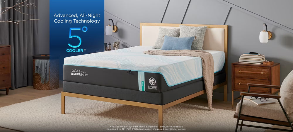 TEMPUR-Breeze° Medium Hybrid Queen Mattress