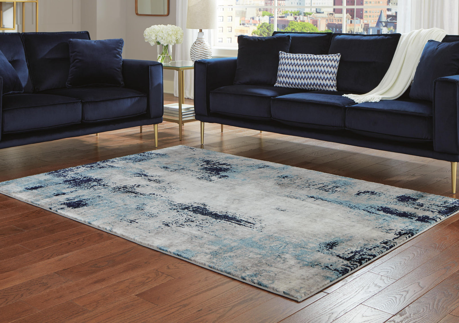 Leonelle 7'10" x 10' Rug - Dark Gray (2)