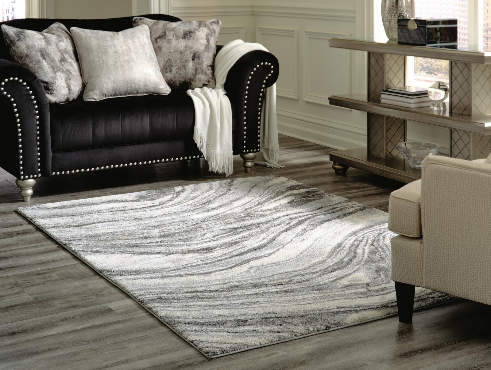 Wysdale 7'10" x 10'3" Rug - Dark Gray (2)