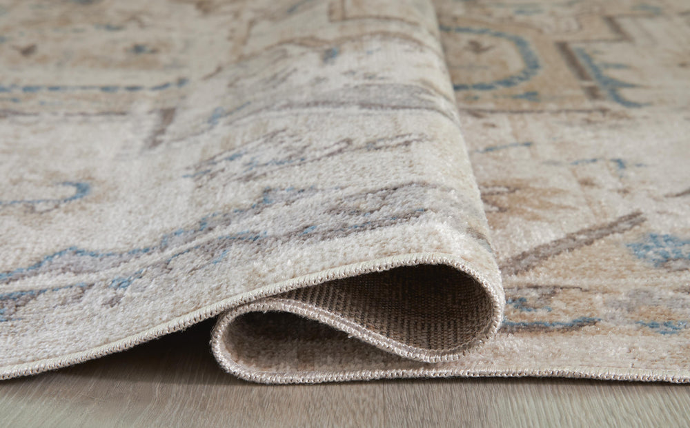 Barkham 5'3" x 7' Washable Rug - Beige (4)