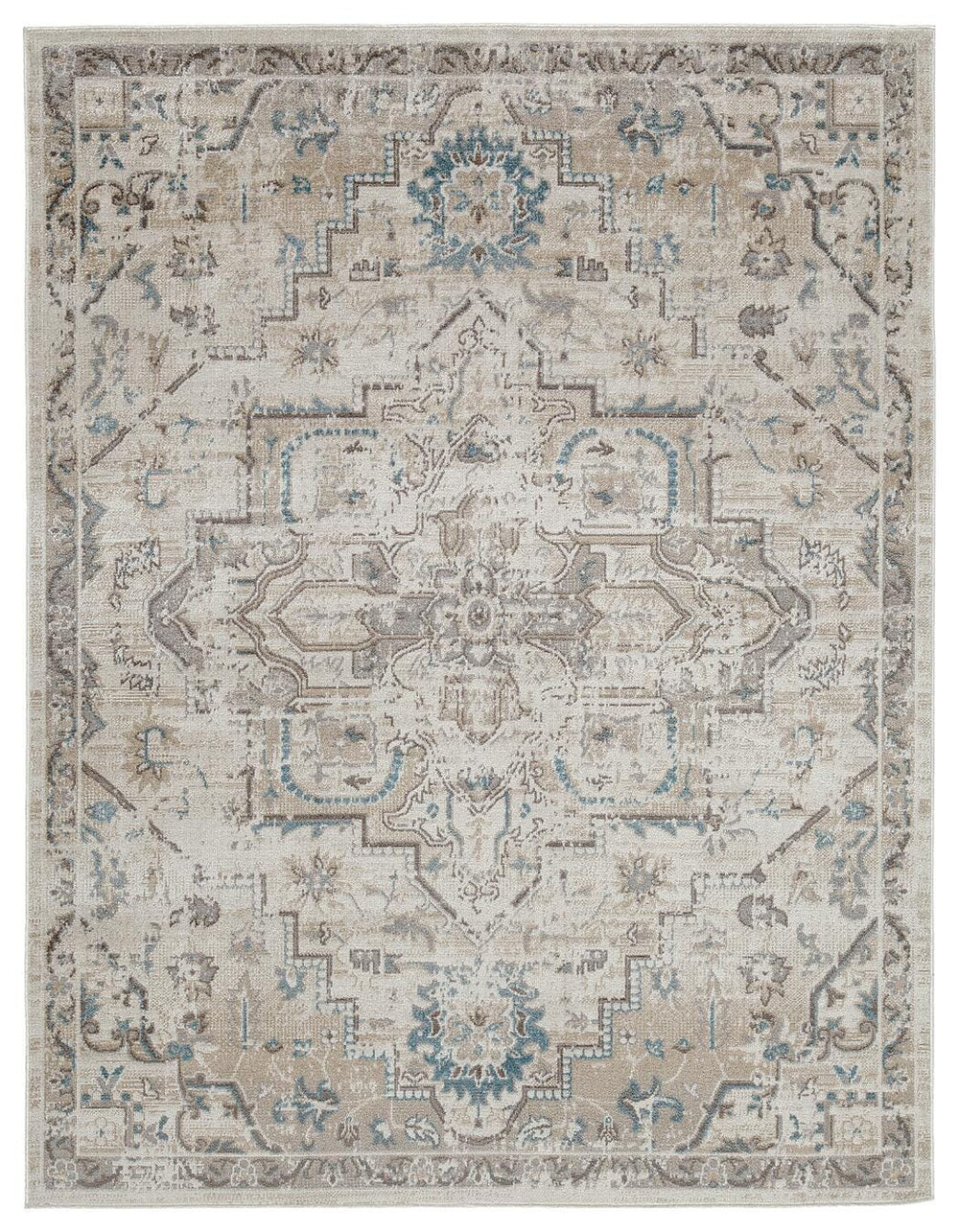 Barkham 7'10" x 10' Washable Rug - Beige (1)