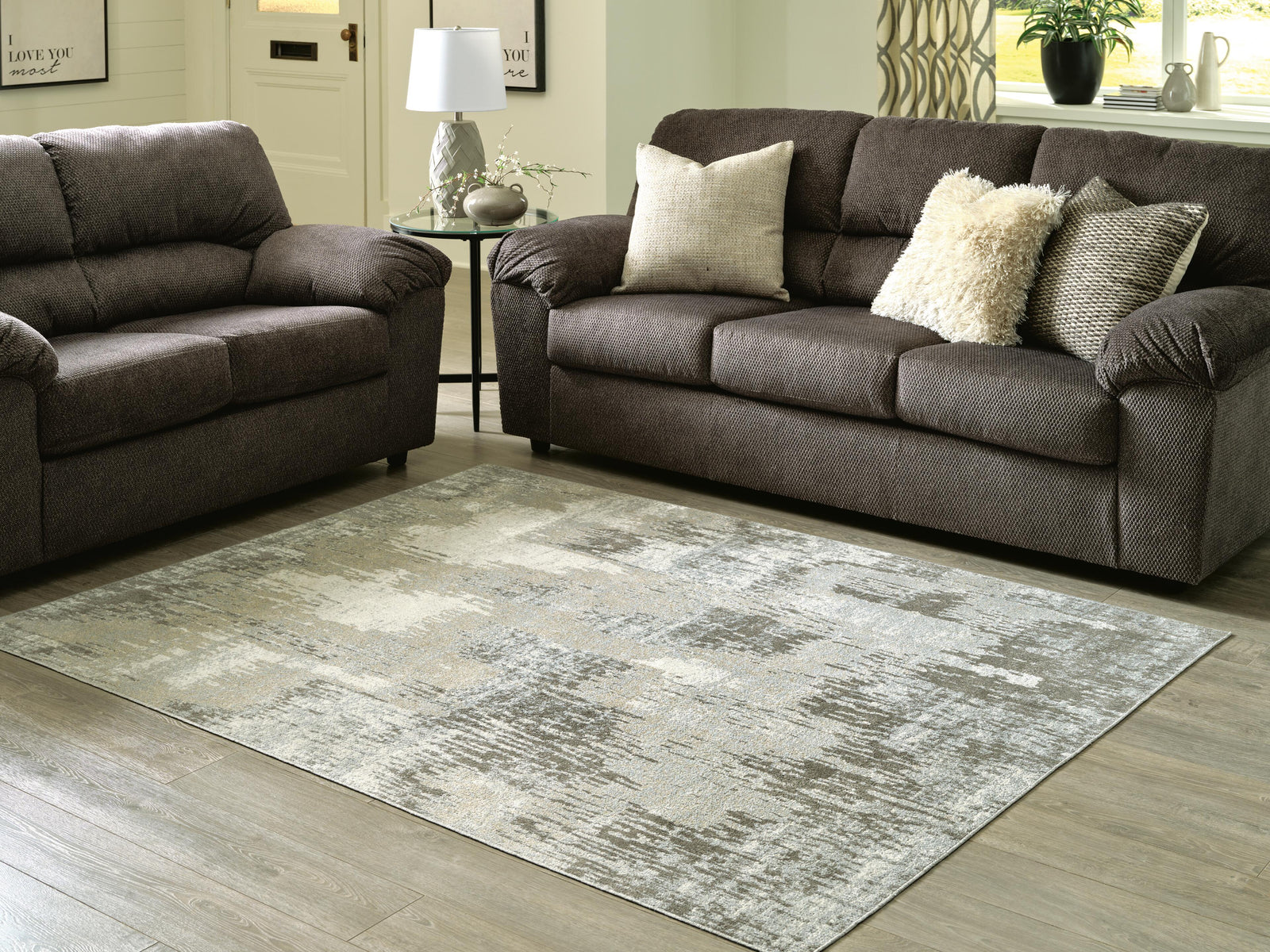 Arriston 7'10" x 10' Washable Rug - Beige (2)