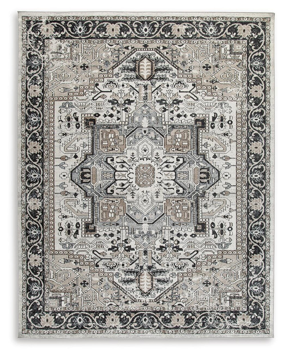 Gregmoore 7'9" x 9'11" Washable Rug - Light Brown (1)