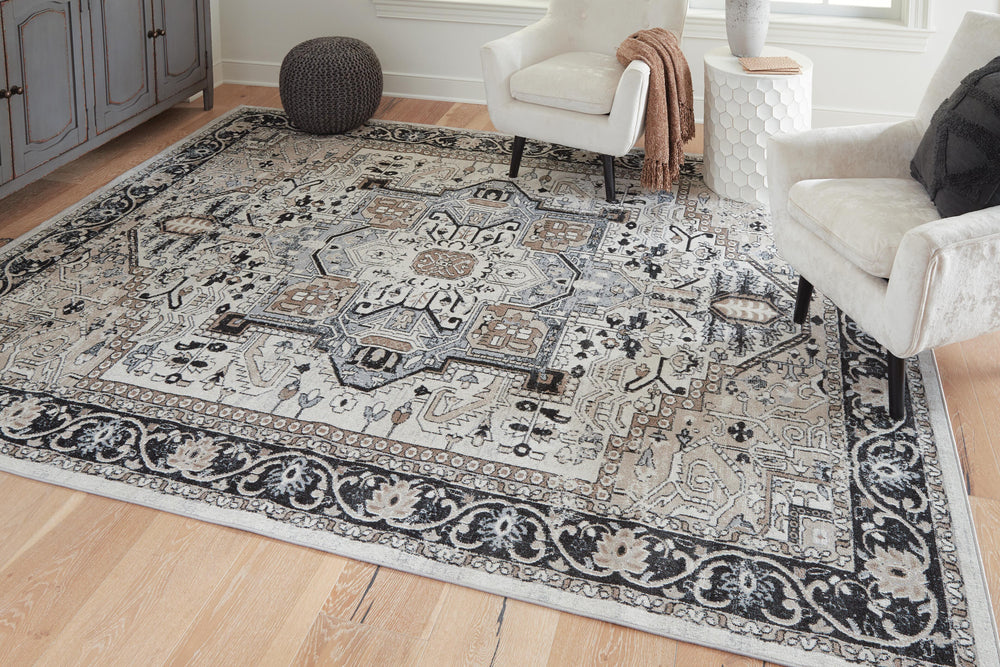 Gregmoore 7'9" x 9'11" Washable Rug - Light Brown (2)