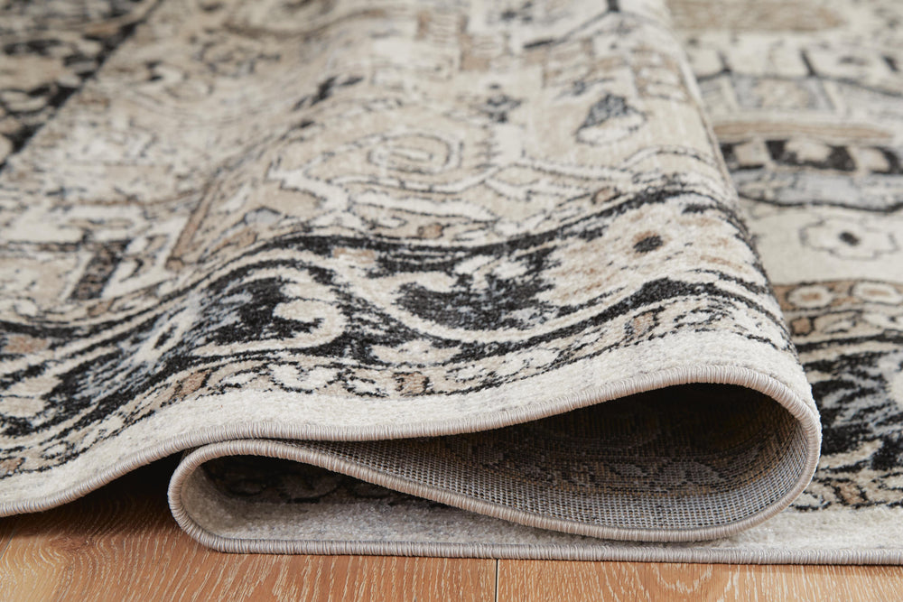 Gregmoore 5'2" x 6'10" Washable Rug - Light Brown (4)