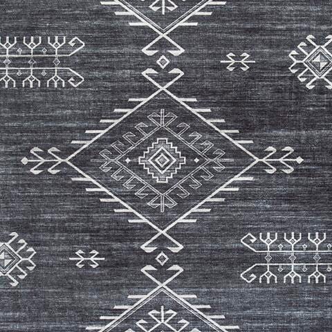 Arloman 5' x 7' Washable Rug - Black (5)