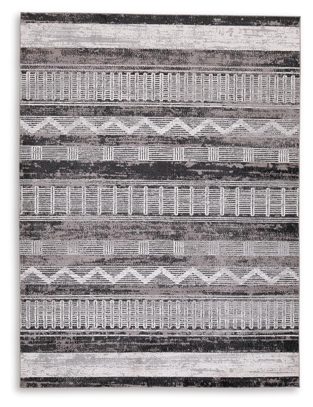 Henchester 8' x 10' Washable Rug - Dark Gray (1)