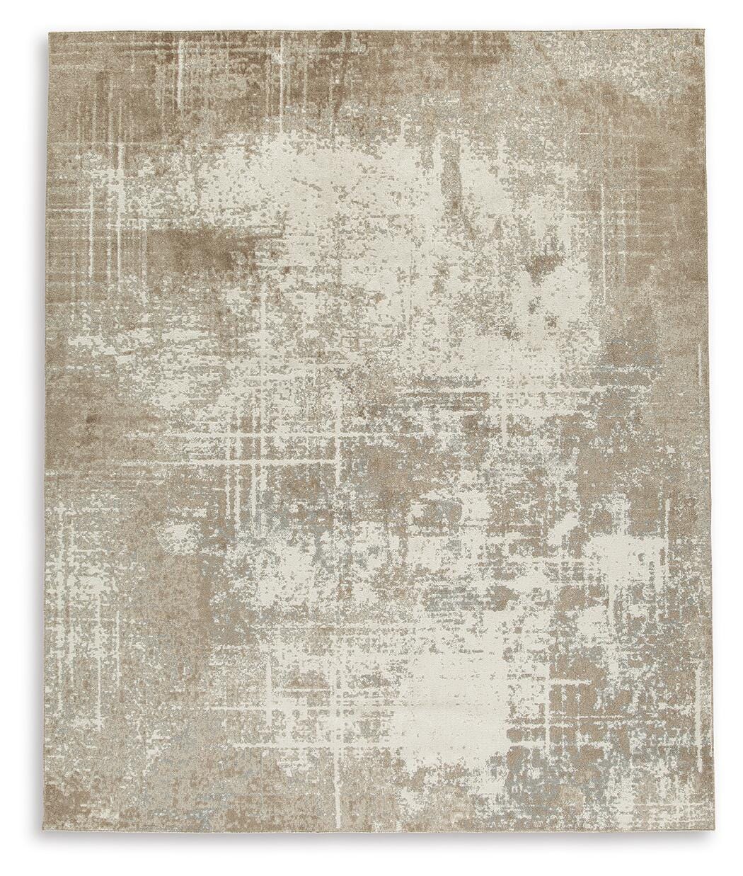 Grifflain 7'10" x 10'3" Washable Rug - Light Brown (1)