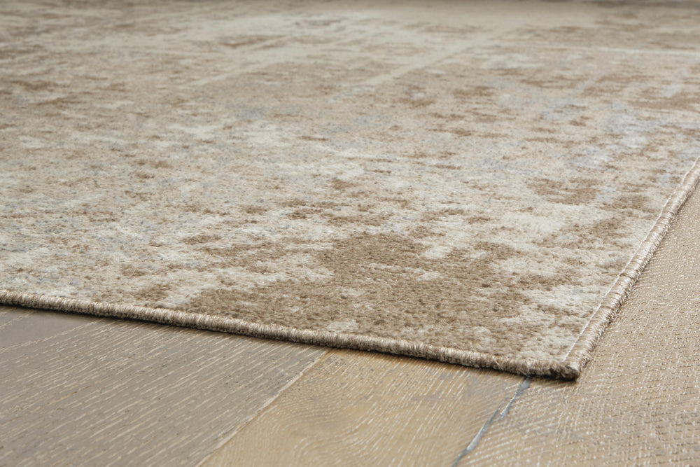 Grifflain 5'1" x 7' Washable Rug - Light Brown (3)
