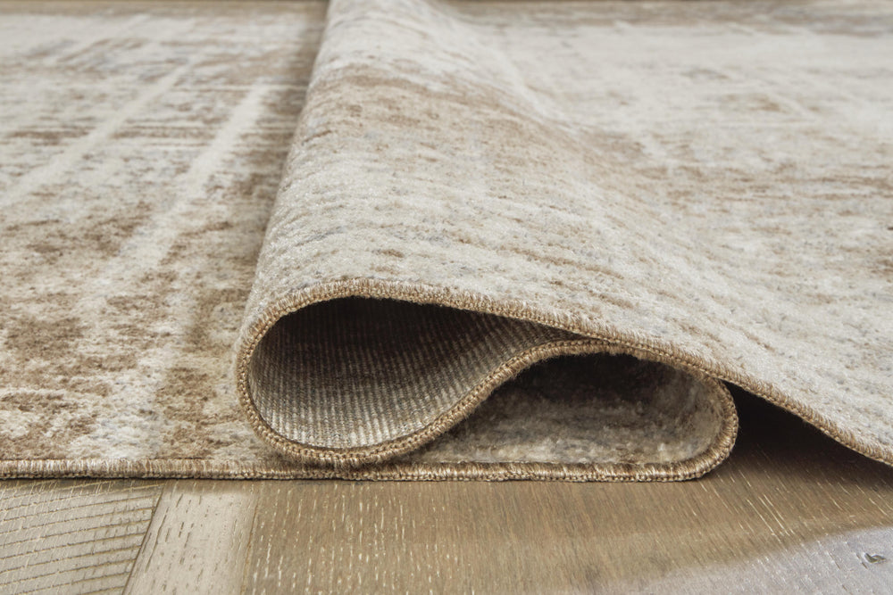 Grifflain 5'1" x 7' Washable Rug - Light Brown (4)