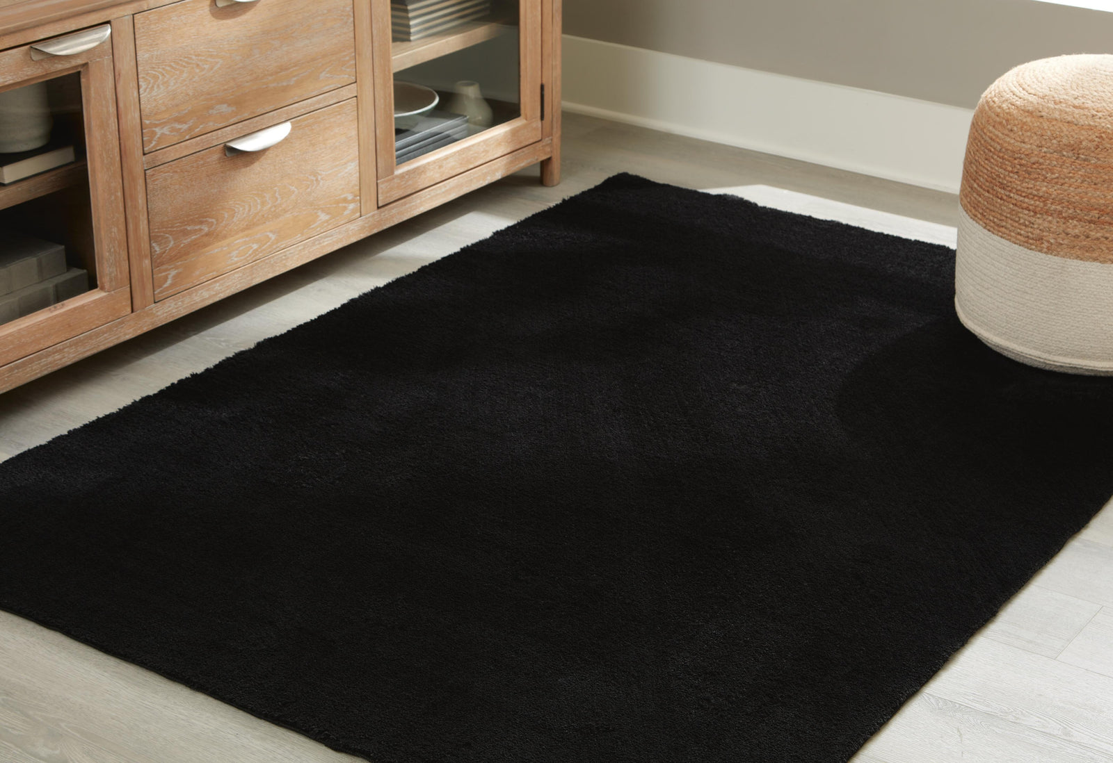 Anaben 8' x 10'1" Washable Rug - Black (2)