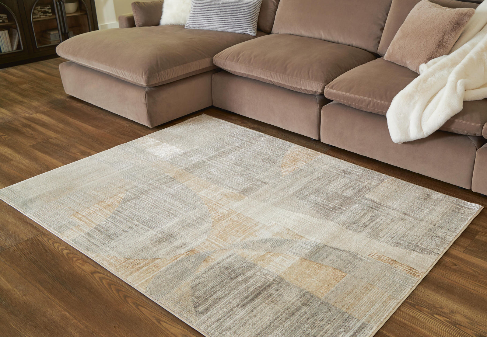 Truward 5' x 7' Rug - Beige (2)